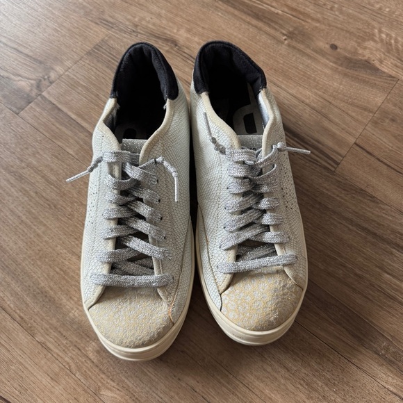 P448 jack leather suede snake print sparkle size 41 - Picture 2 of 13